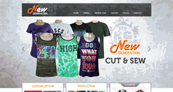 Desktop Screenshot of customcutnsewclothingmanufacturer.com